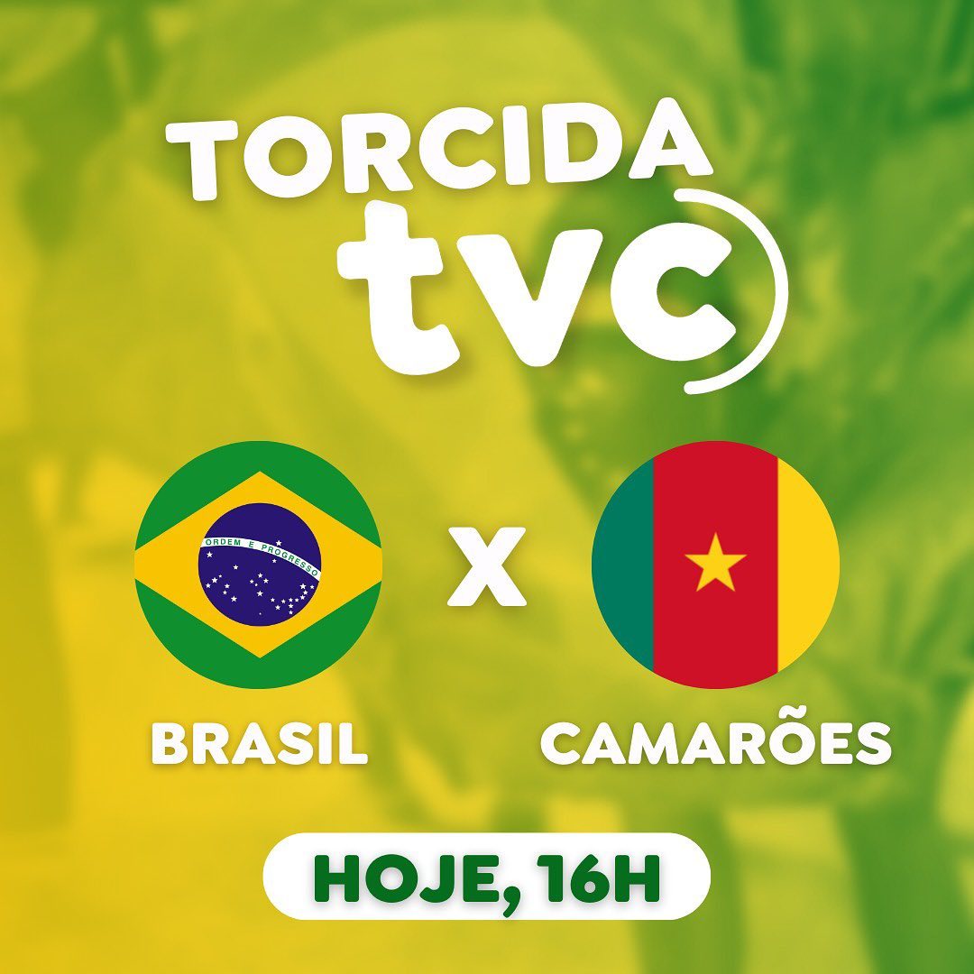 Bora pra mais uma, Brasil! 🇧🇷
Hoje nossa seleção enfrenta o time de Camarões, numa partida que vai definir se ficamos em primeiro ou segundo lugar nas oitavas de final.
E aí, preparados para torcer muito? 💚💛
#copadomundo #rumoaohexa #tvcpanorama