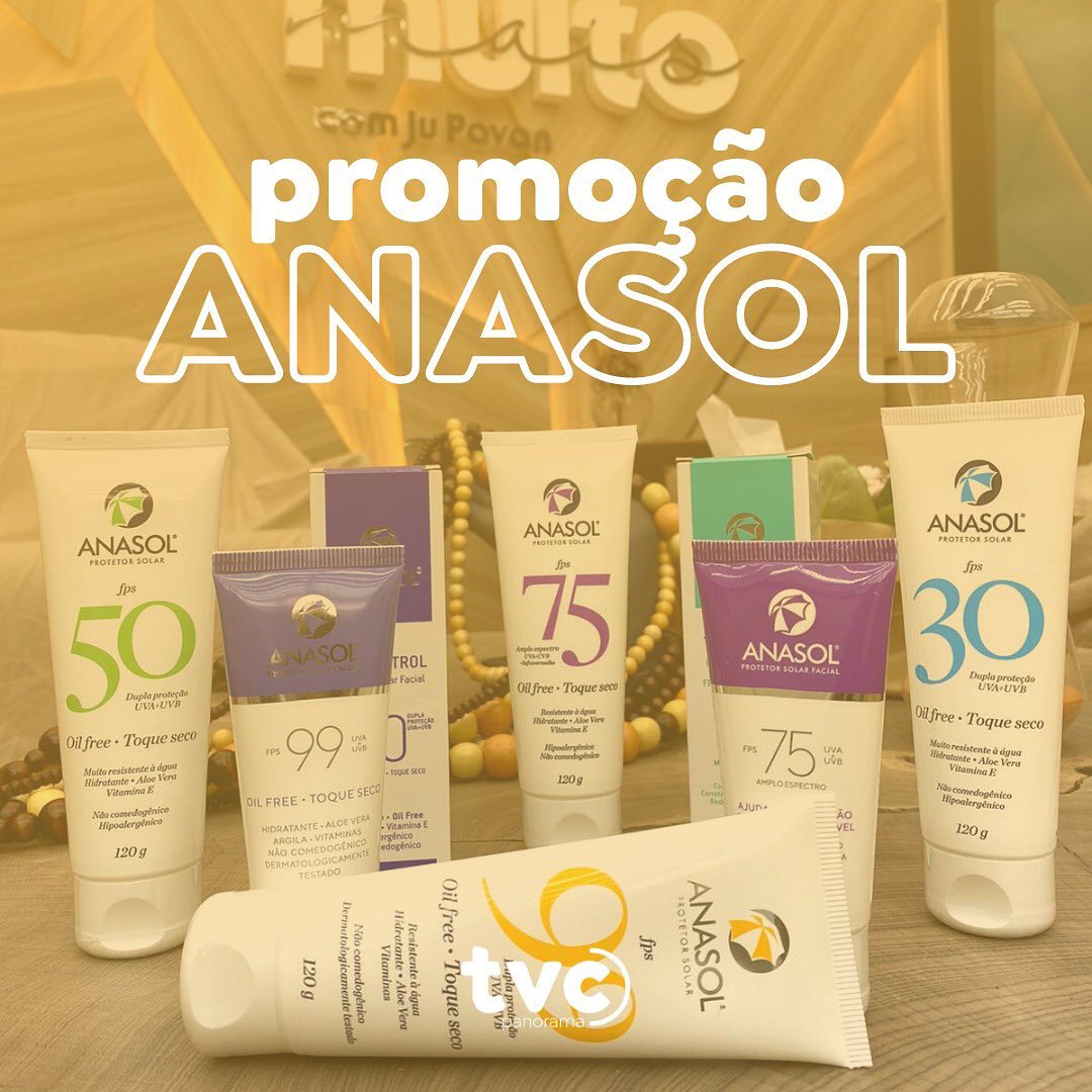 Mais uma promo da @anasolprotetorsolar rolando! Vem ficar com a sua pele linda e protegida com os produtos maravilhosos dessa marca aqui de Balneário Camboriú. Participe do nosso sorteio❗
Para concorrer você precisa:
• Curtir essa foto oficial do sorteio;
• Estar seguindo o perfil da @tvcpanorama e da @anasolprotetorsolar;
• Marcar 2 amigos nos comentários desta publicação. (Perfis comerciais e de famosos não serão contabilizados).
Lembrando que você pode comentar quantas vezes quiser 🗣
O sorteio será feito ao vivo no dia 25/05, quarta-feira, durante o programa Muito Muito. Não deixe de participar e boa sorte 🍀
Atenção: A retirada dos produtos acontece aqui na emissora, em Balneário Camboriú. Não enviamos o prêmio via frete.
#tvcpanorama #sorteio #anasol #pele #beleza #proteção