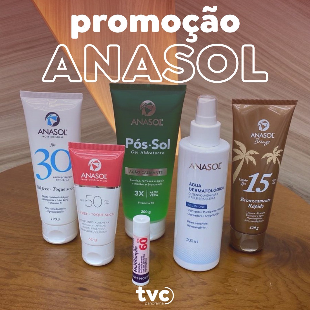 Quer ganhar todos estes produtos da @anasolprotetorsolar e ficar com a sua pele linda e protegida? Participe do nosso sorteio❗
Para concorrer você precisa:
• Curtir essa foto oficial do sorteio;
• Estar seguindo o perfil da @tvcpanorama e da @anasolprotetorsolar;
• Marcar 2 amigos nos comentários desta publicação. (Perfis comerciais e de famosos não serão contabilizados).
Lembrando que você pode comentar quantas vezes quiser 🗣
O sorteio será feito ao vivo no dia, 29/06, quarta-feira, durante o programa Muito + com @jupavan. Não deixe de participar e boa sorte 🍀