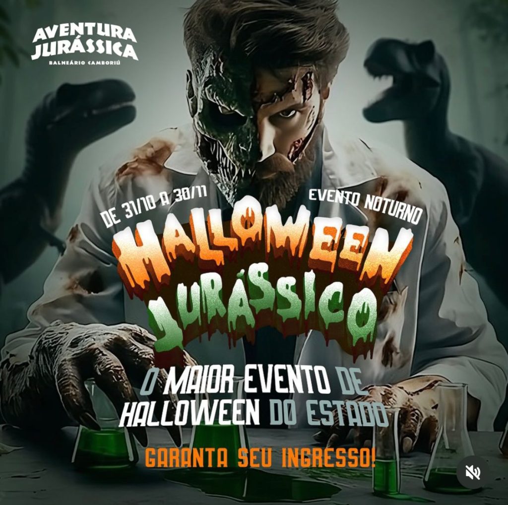 Halloween Jurássico – Toxicity: o maior evento de Halloween de Santa Catarina