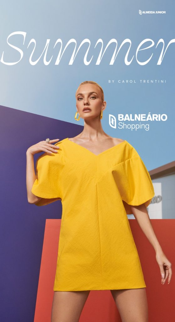 Top Carol Trentini é estrela da campanha de verão dos shoppings da Almeida Junior