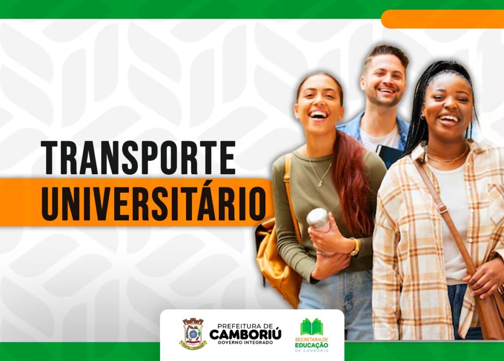 Atenção estudantes que residem em Camboriú: Última semana para se inscrever no programa de transporte universitário gratuito